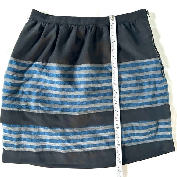 W118 by Walter Baker Jaime Layered Skirt Navy Striped - Picture 3 of 5